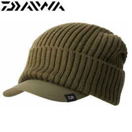 Шапка Daiwa Knit Cap With Brim Olive